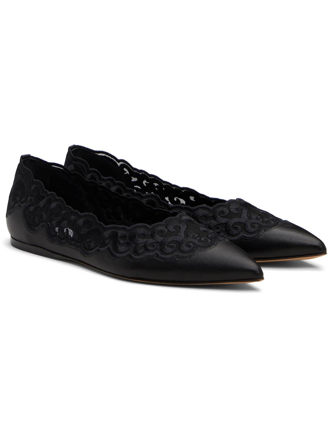 Black Ziva Ballerina Flats - 4