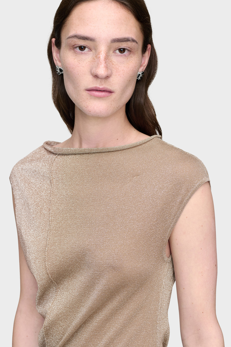 Metallic Knit Maxi Dress 5