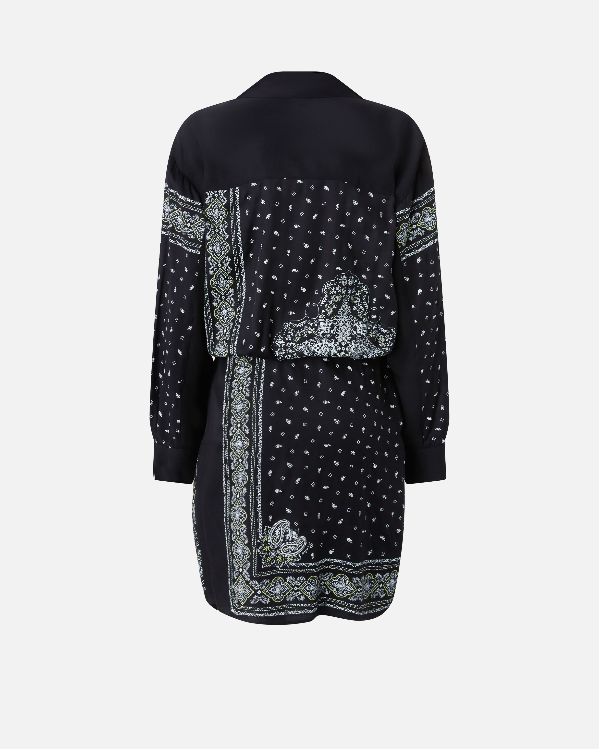 BANDANA PRINT SHIRT MINI DRESS - 6