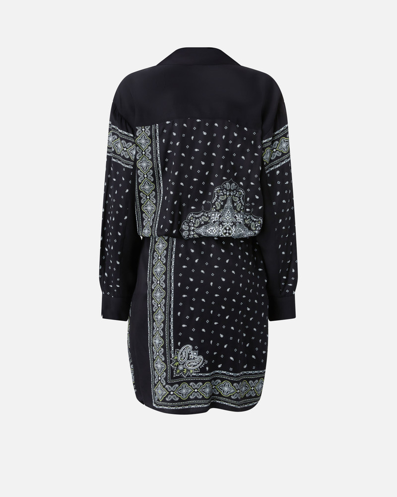 BANDANA PRINT SHIRT MINI DRESS 6
