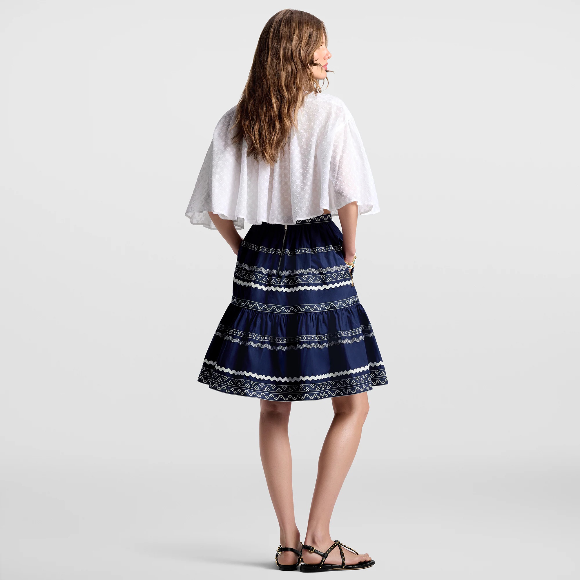 Monogram Fil Coupé Cape Blouse - 3