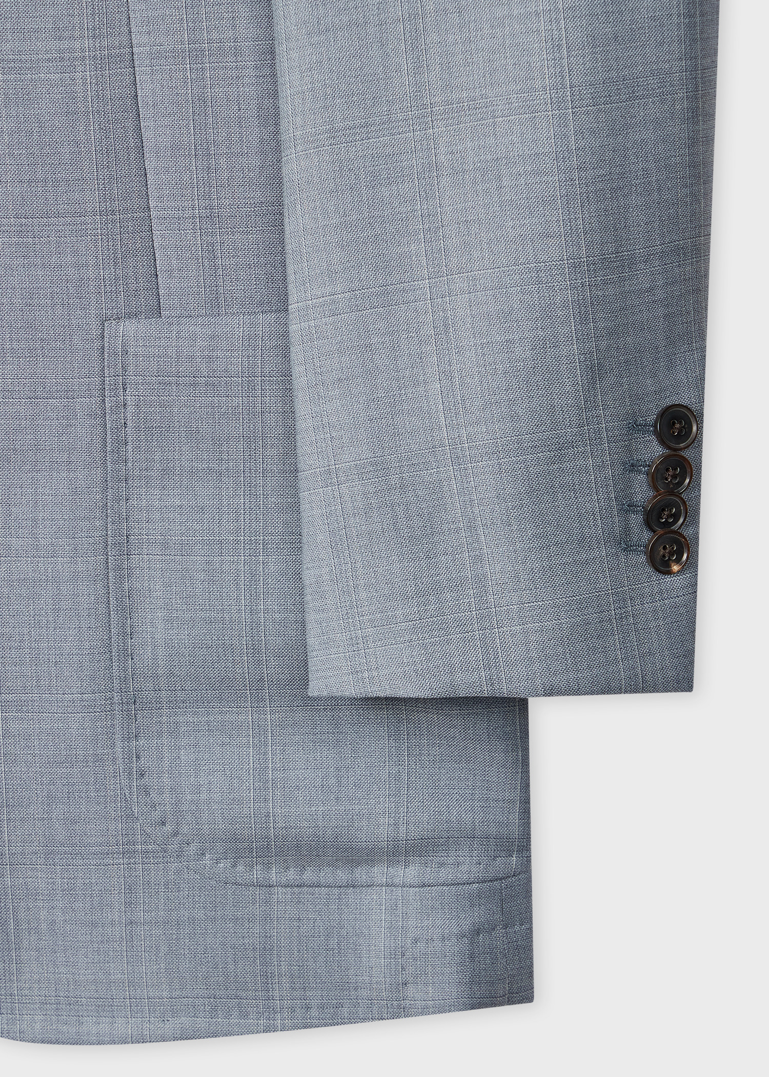 Grey 'Zelander' Check Wool Suit - 3