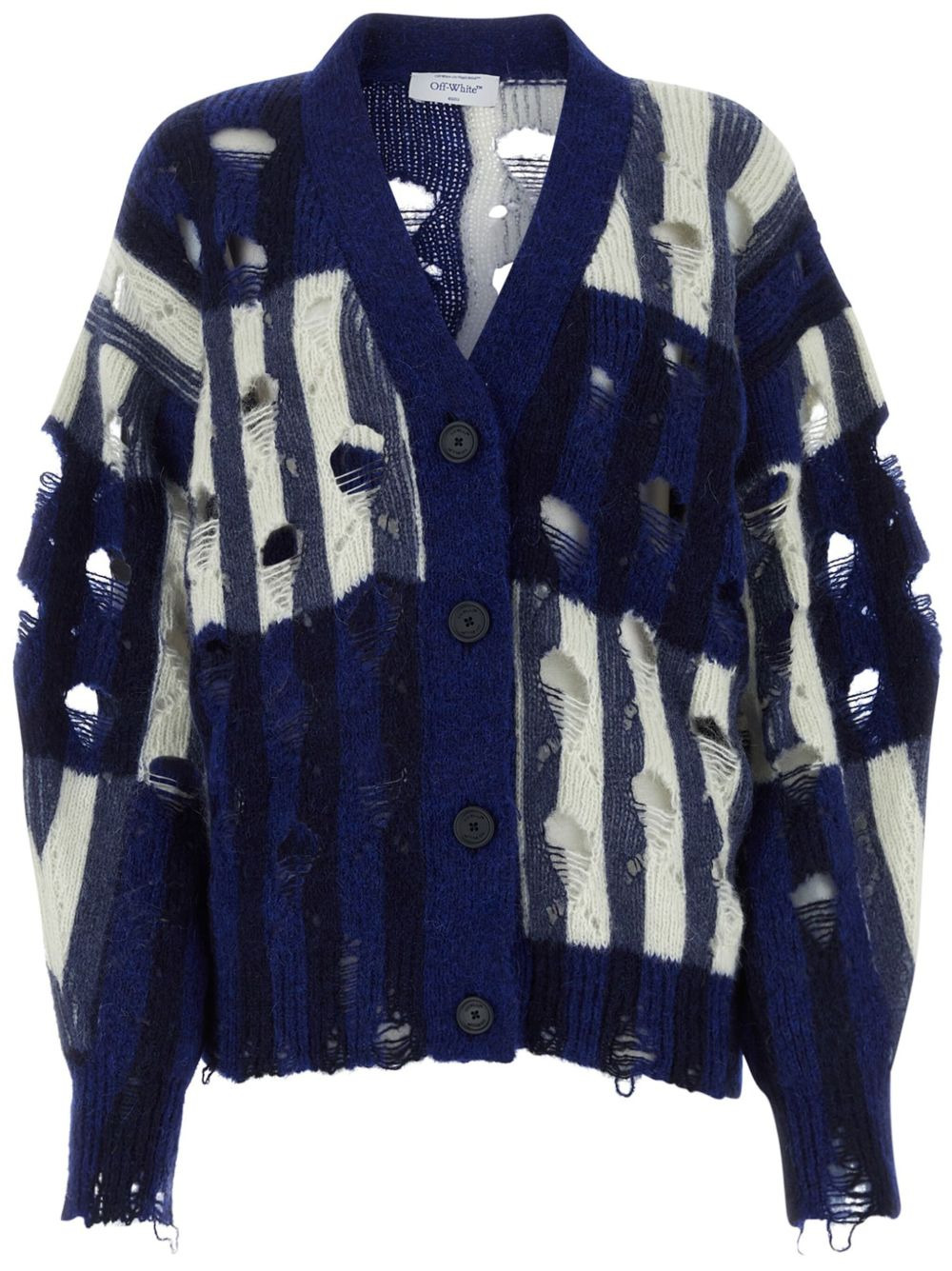 mohair-blend oversized cardigan - 1