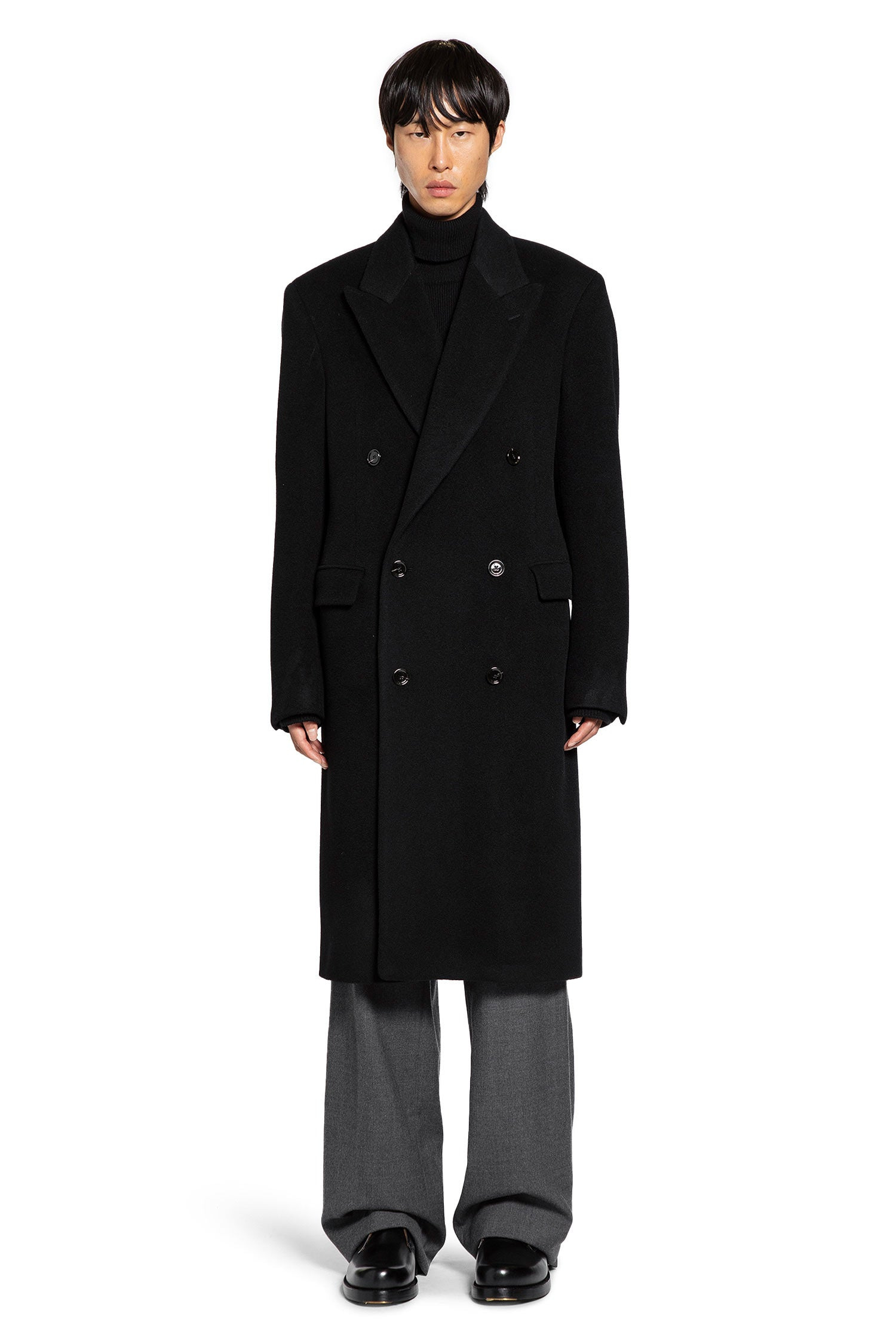 Double-breasted Wool Coat - 2