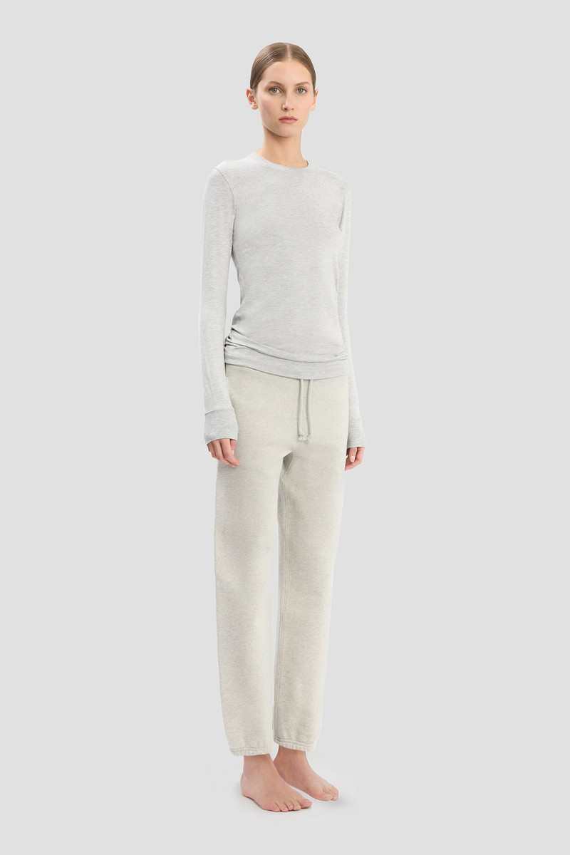Long Sleeve T-Shirt In Grey Marl 3