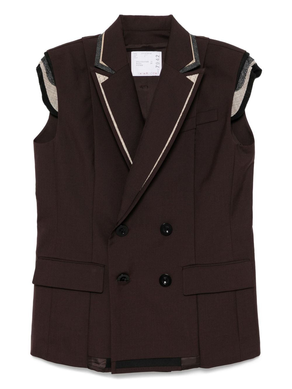 double-breasted waistcoat - 1