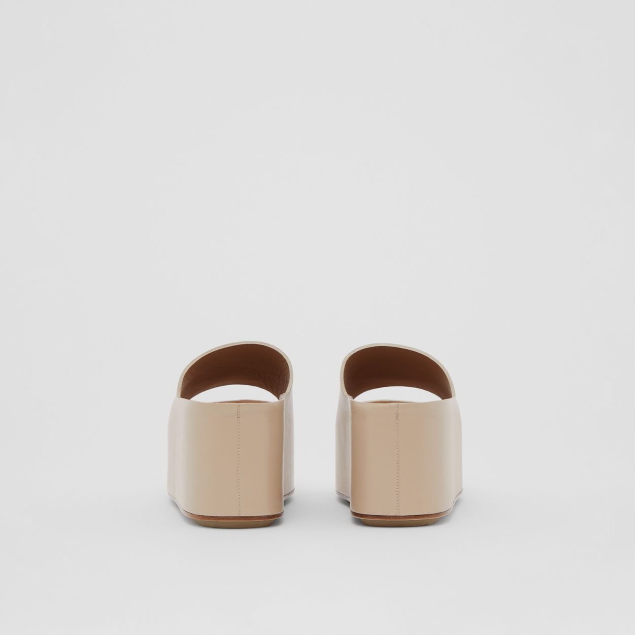 Leather Platform Sandals - 6