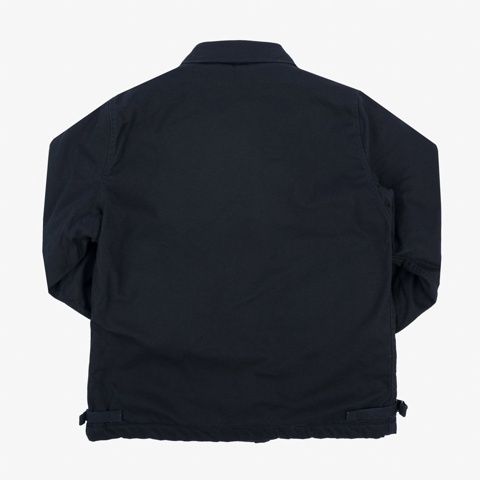 IHM-39-BLK Military Serge A2 Deck Jacket - Black - 5