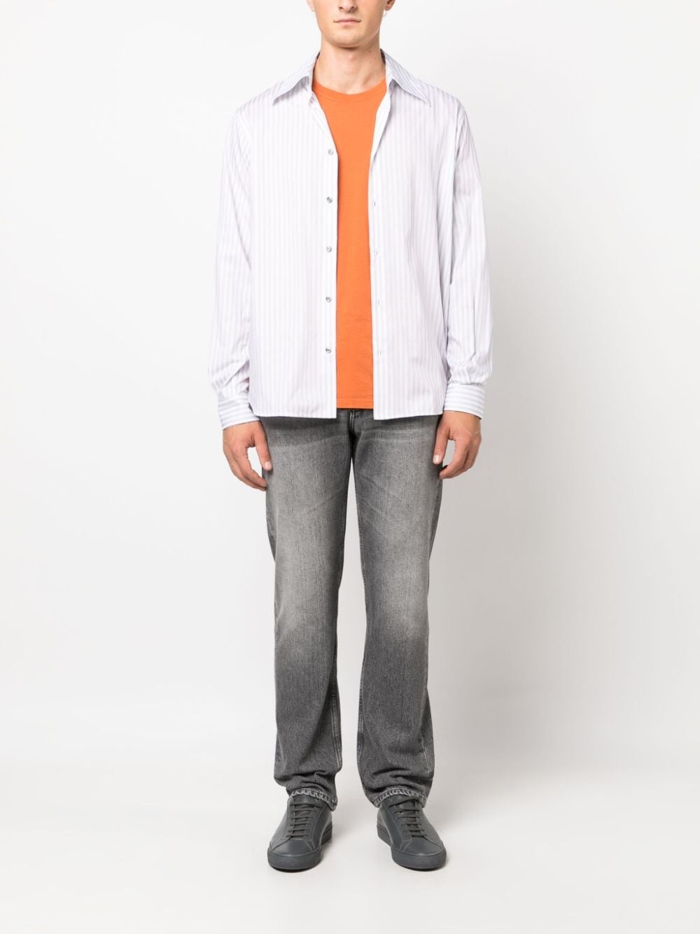 Please striped cotton shirt - 2