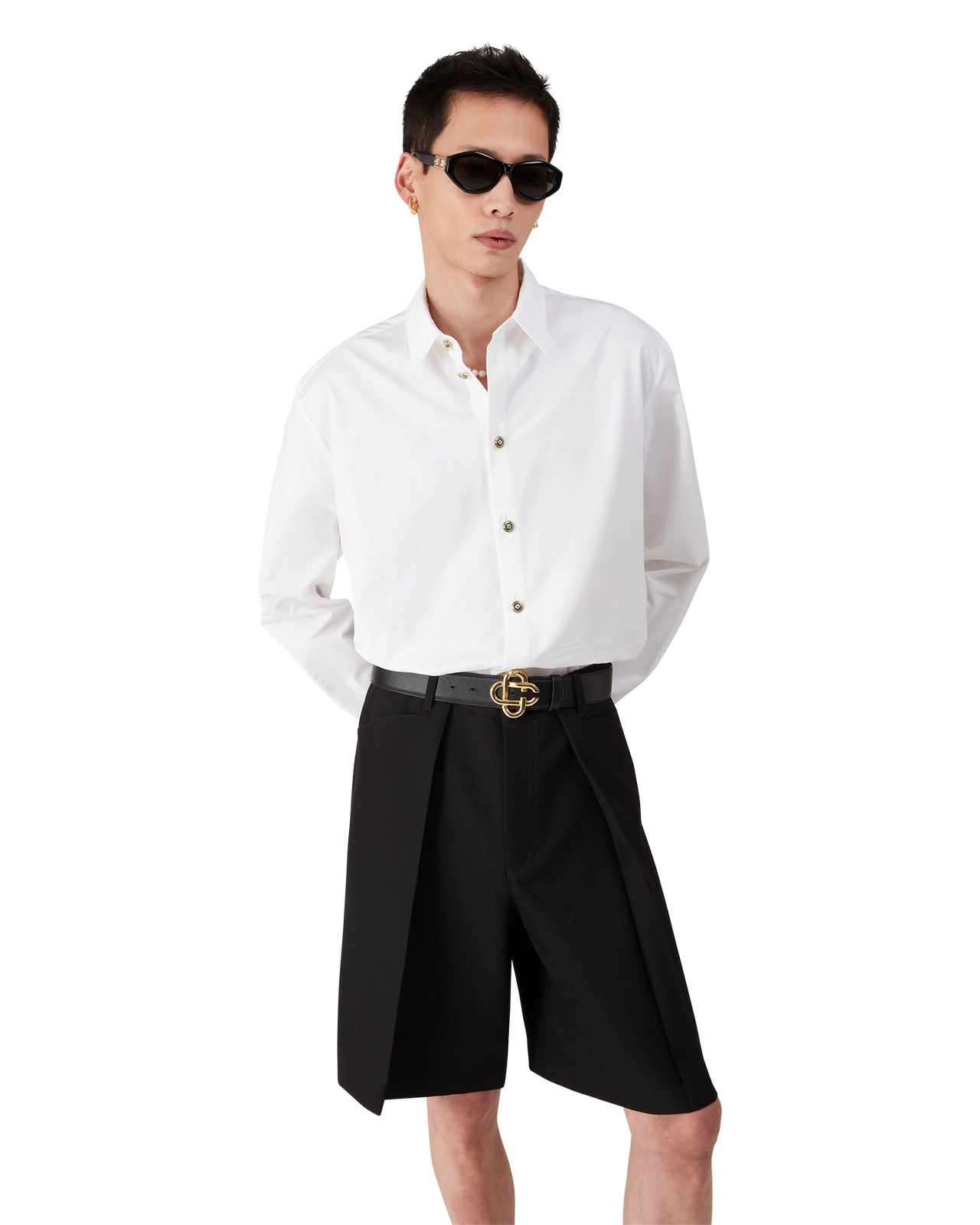 White Cotton Shirt | Casablanca Paris - 3