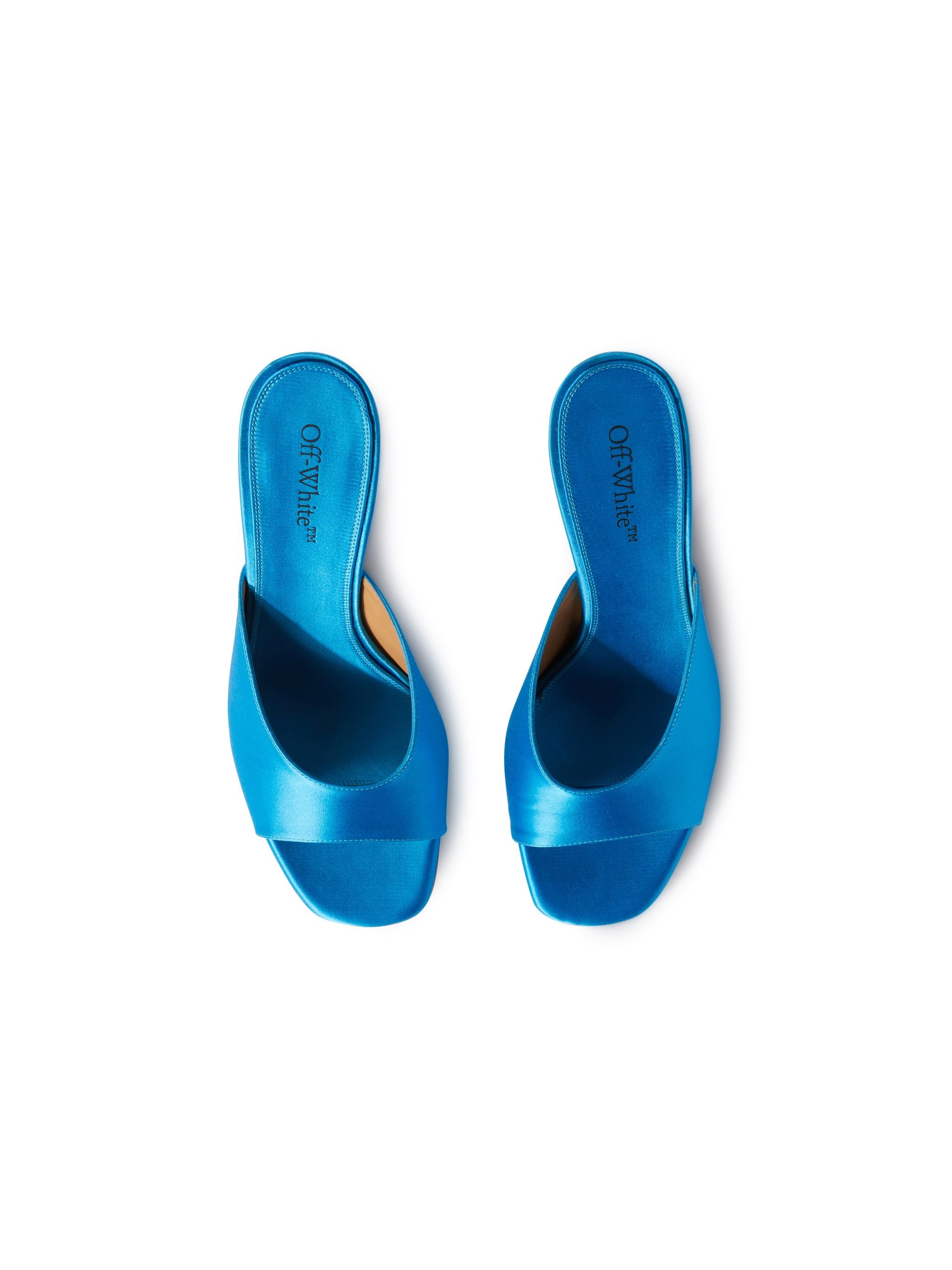 Off-White Pop Lollipop Satin High Mule | REVERSIBLE