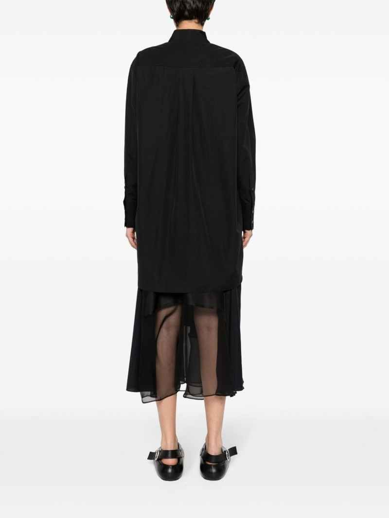 logo-embroidered poplin shirt 4