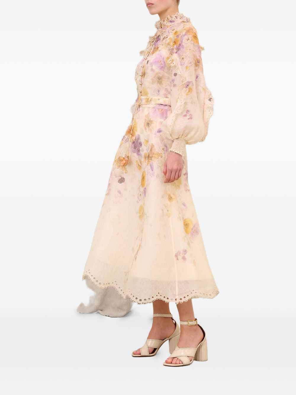 Memento embroidered midi skirt - 2