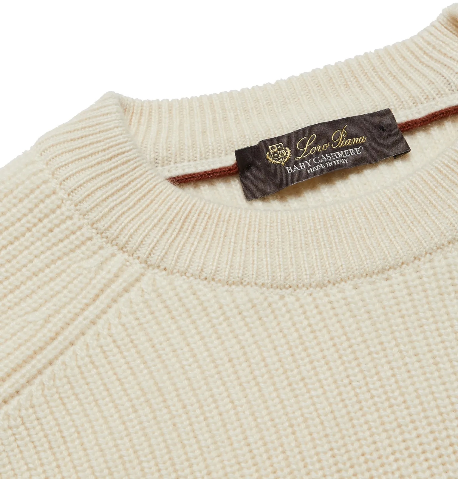 Lexington Striped Ribbed Baby Cashmere Sweater - 10