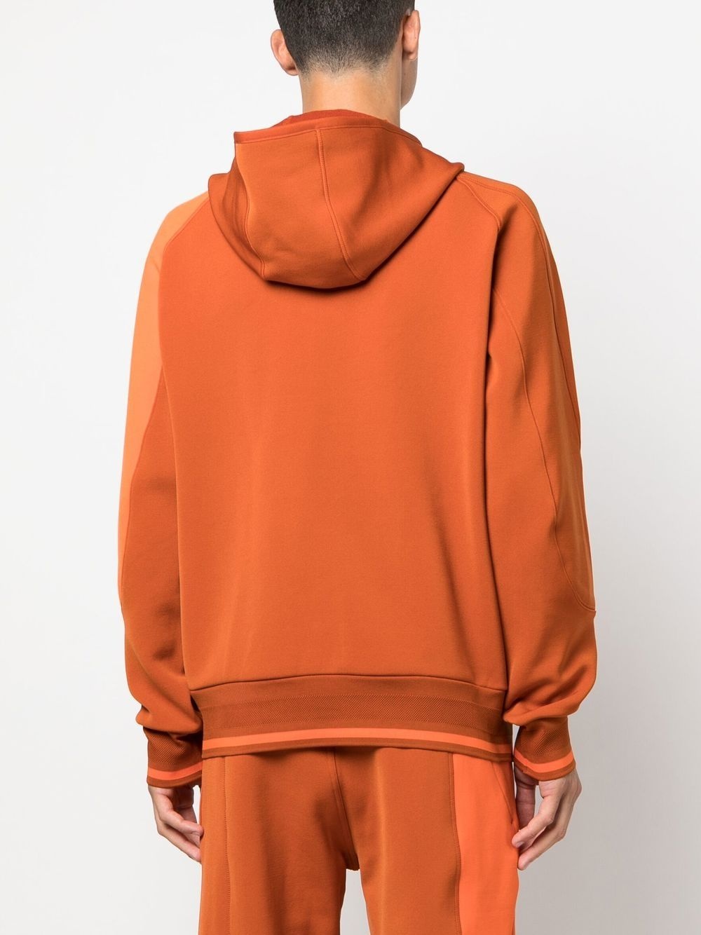 logo-patch zip-front hoodie - 4