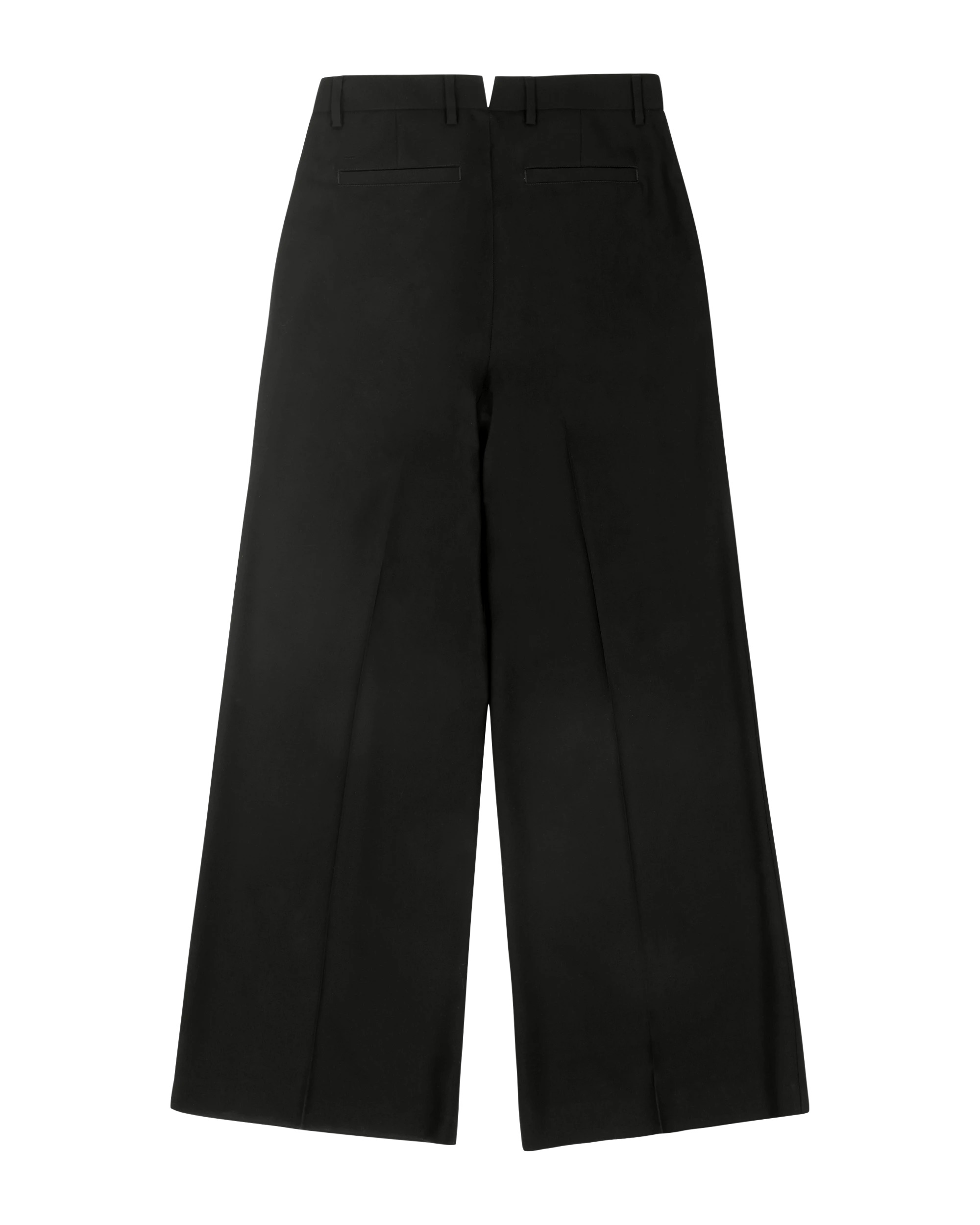 WIDE PLEATED TROUSER BLACK - 2