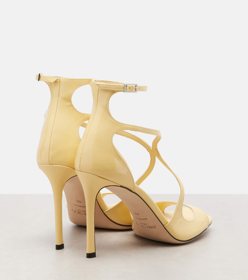 JIMMY CHOO Azia patent leather sandals outlook