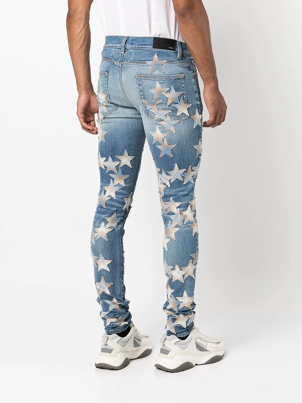 star patch skinny jeans - 4