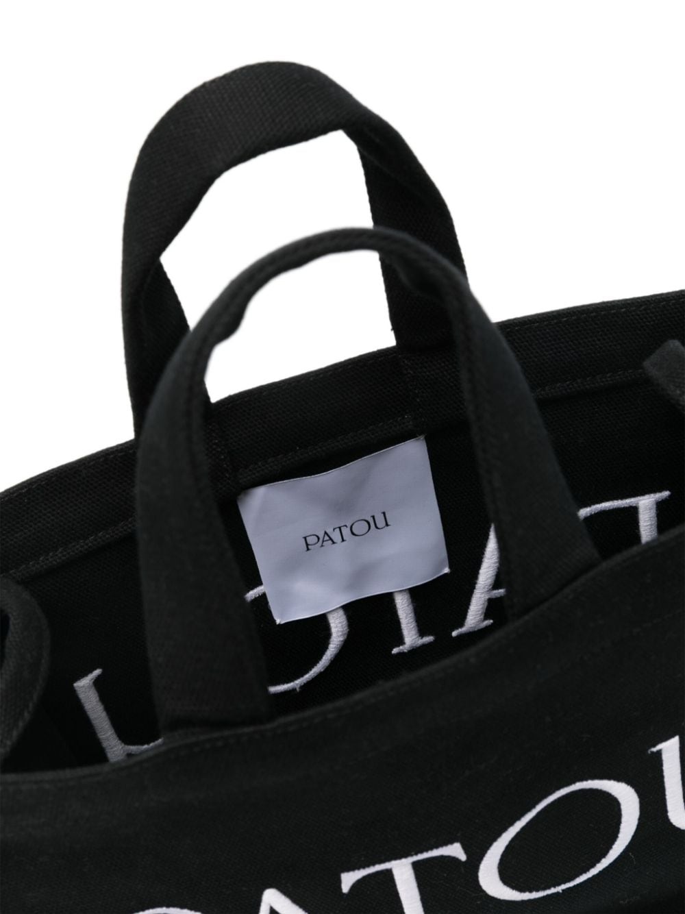 logo-embroidered canvas tote bag - 5