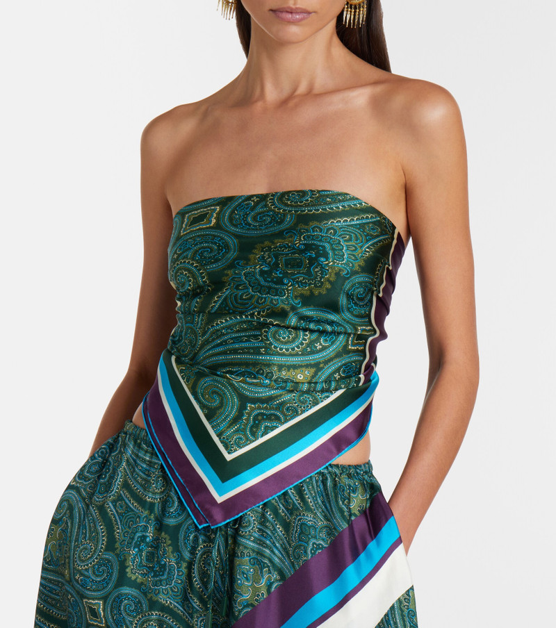 ALÉMAIS Joni printed silk twill scarf outlook