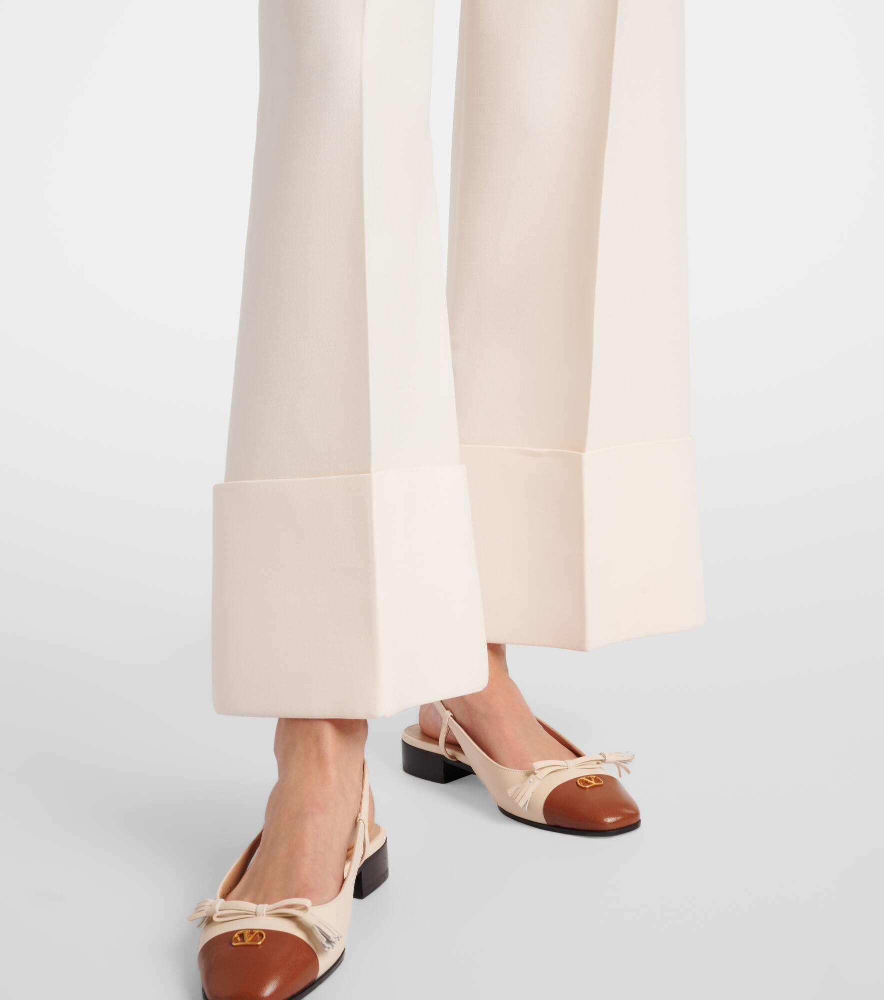 Crêpe Couture wide-leg pants - 5