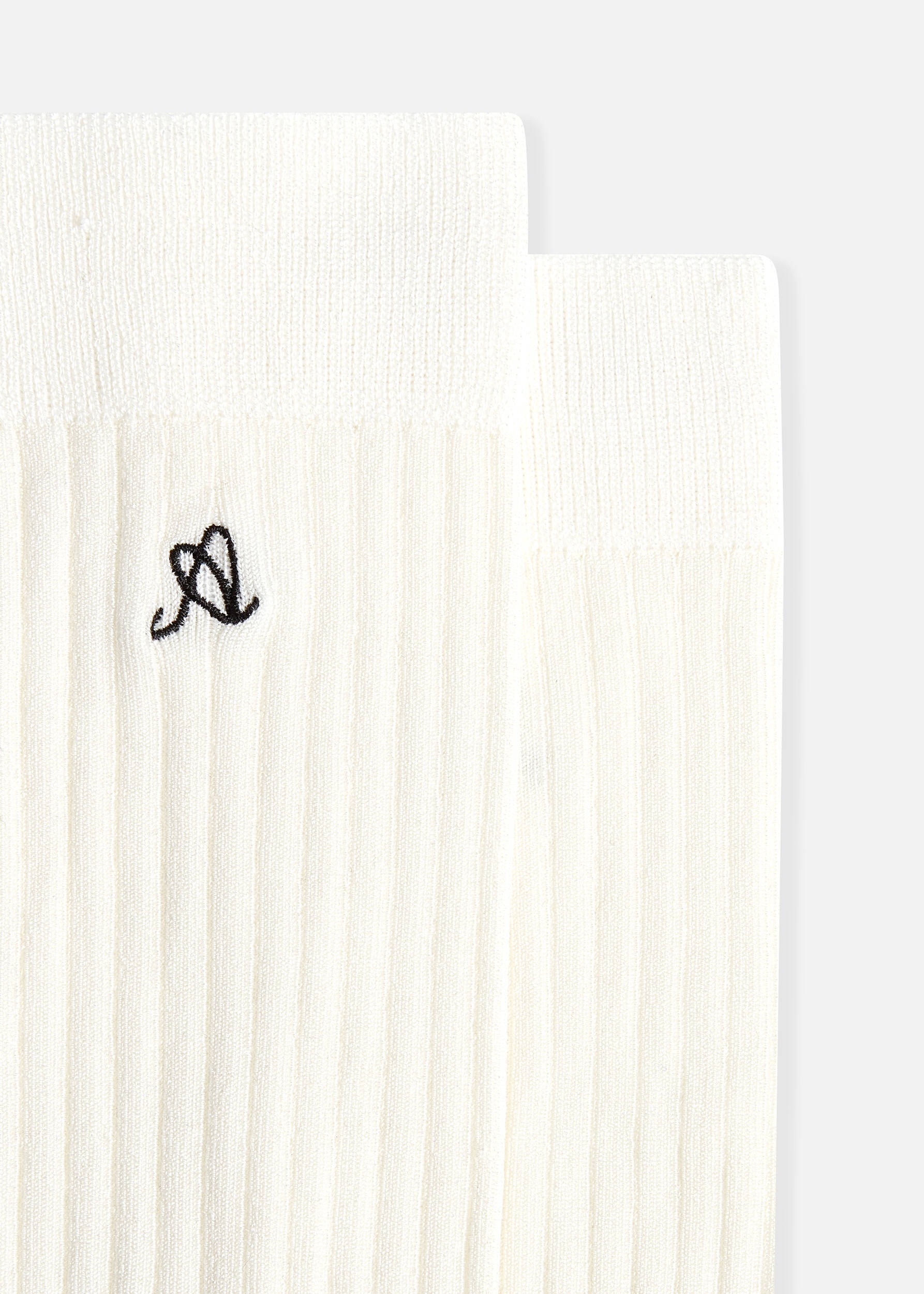 A LOGO SILK SOCKS - 2