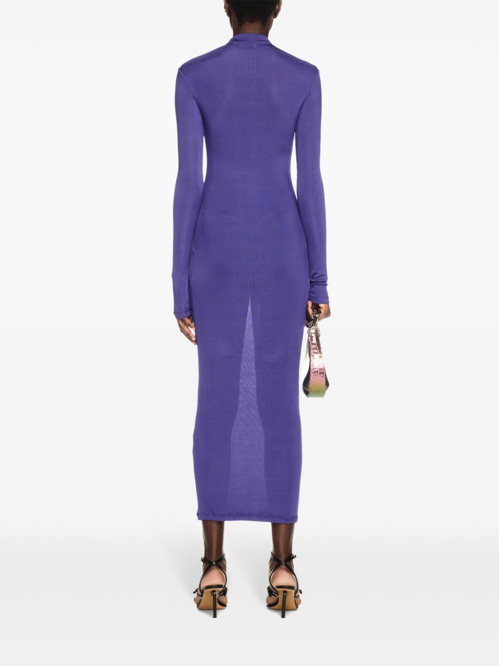 ribbed long dress - 4