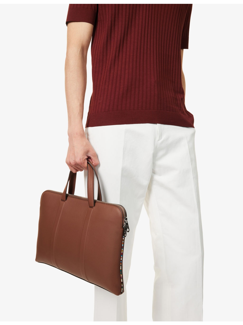 Slim Doc Folio Leather Briefcase - 2