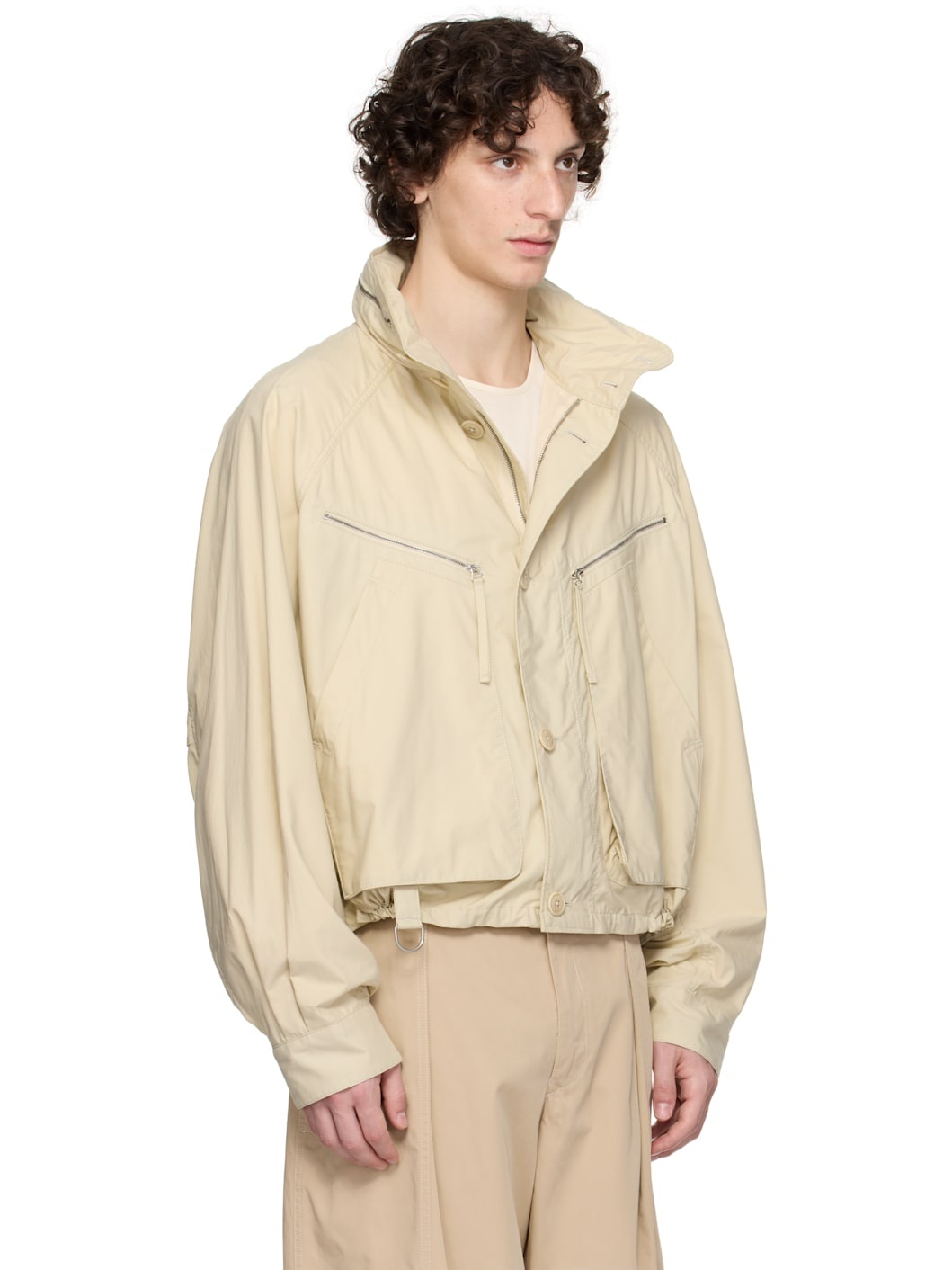 Beige Parachute Jacket - 2