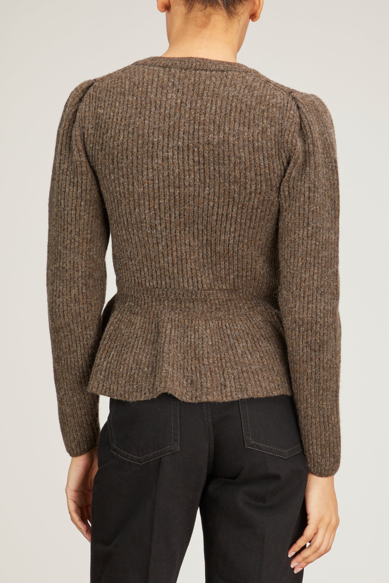 Peplum Sweater in Eagle 4