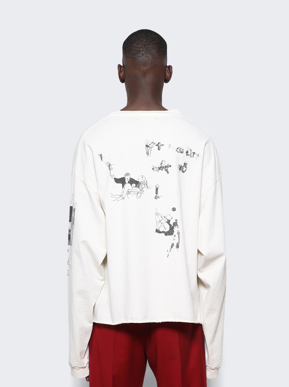 Vivid Nightmares Long Sleeve T-Shirt Faded Ivory - 5