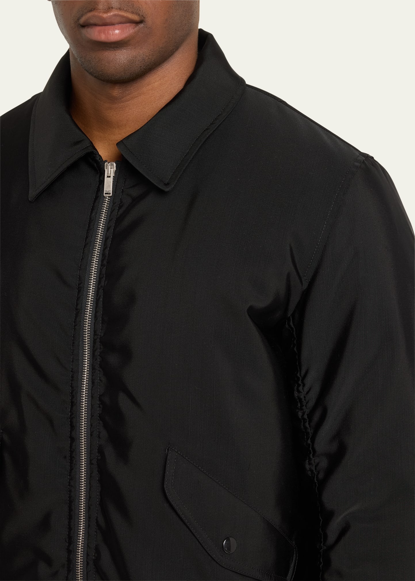 Men's Faille Bomber Jacket - 5