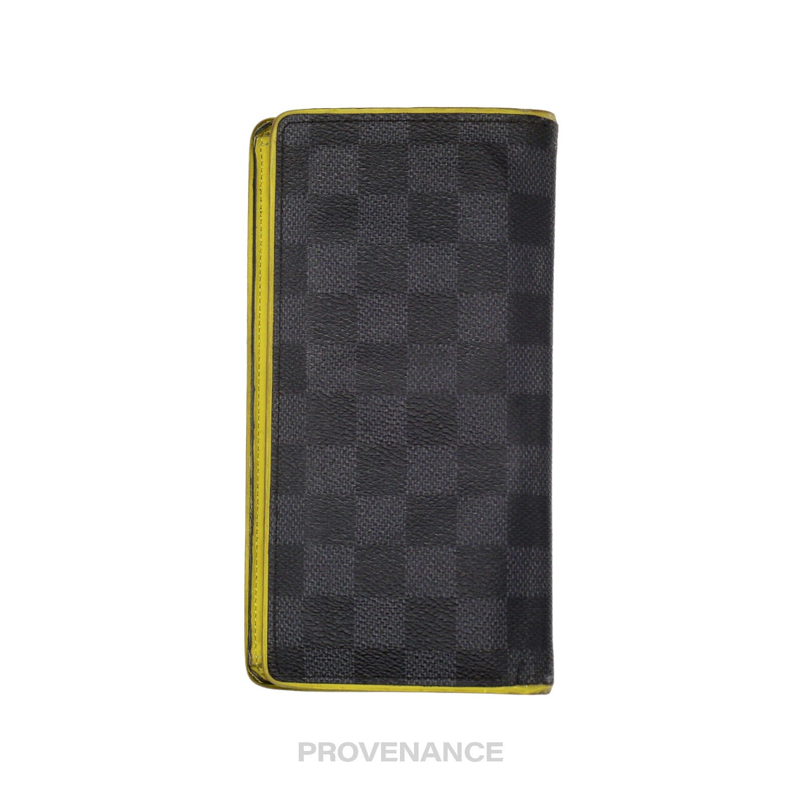 Louis Vuitton Brazza Long Wallet - Damier Graphite Yellow - 3