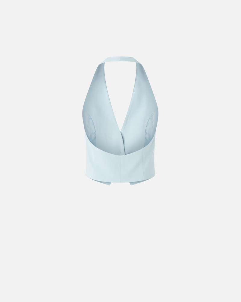 SHORT VEST IN TECHNICAL FABRIC WITH OPEN BACK 6