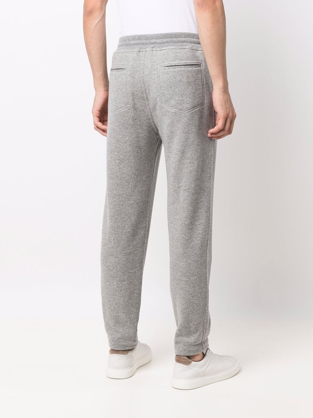 cashmere drawstring track pants - 4