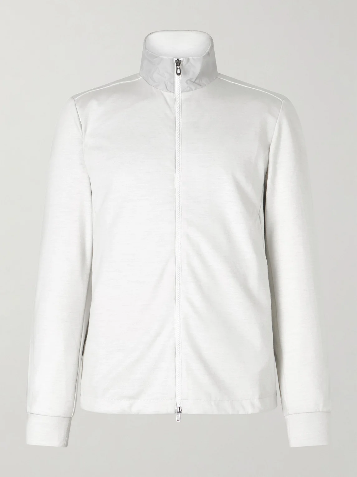 Explorer Ripstop-Trimmed Virgin Wool-Blend Sweater - 1