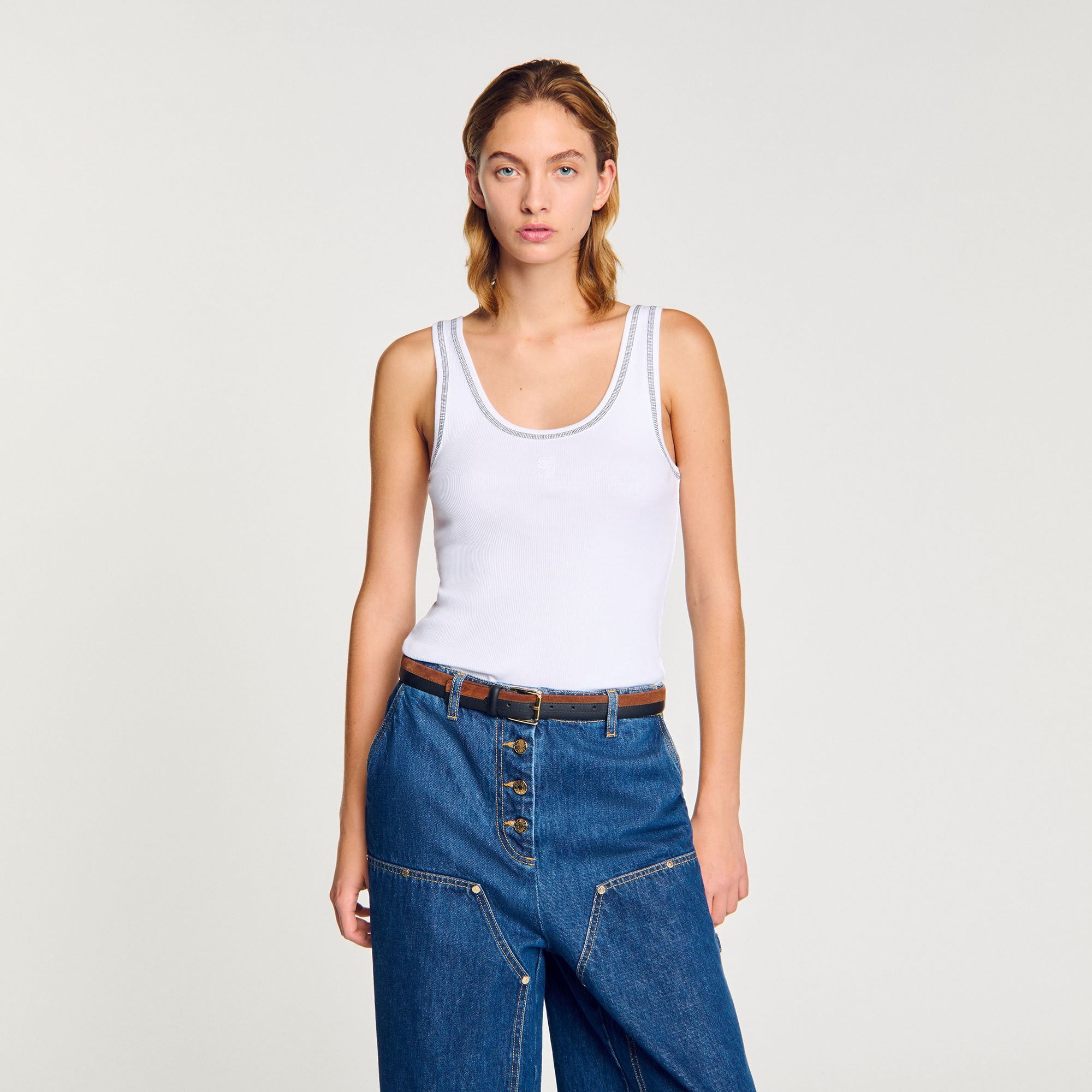 RIBBED VEST TOP - 4