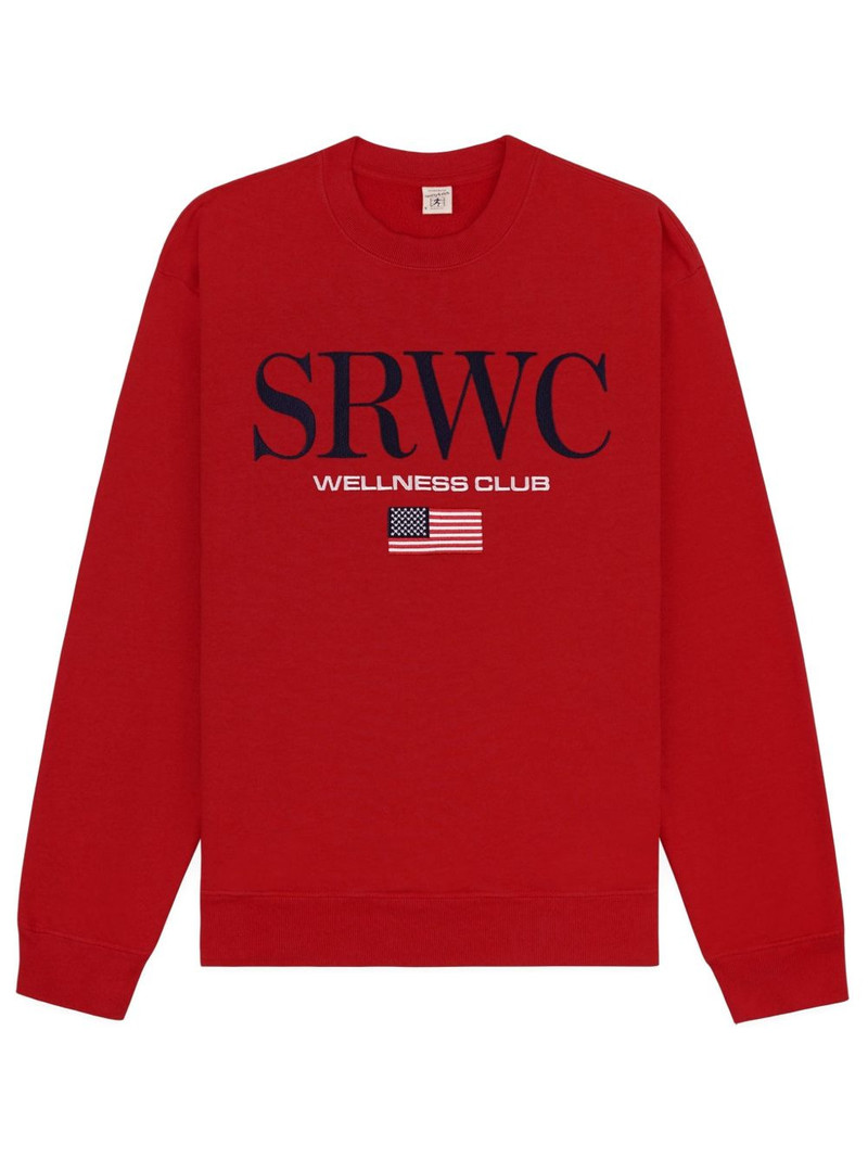 Sporty & Rich embroidered crew-neck sweatshirt outlook