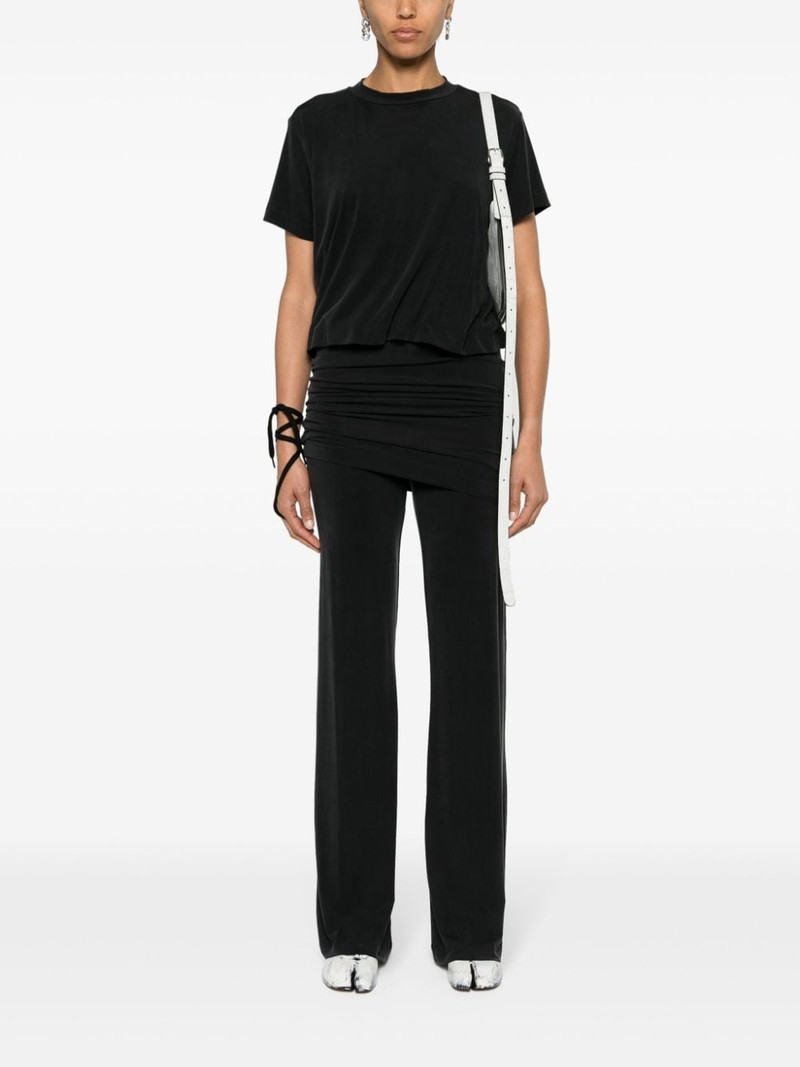 ALAINPAUL faded layered flared trousers outlook