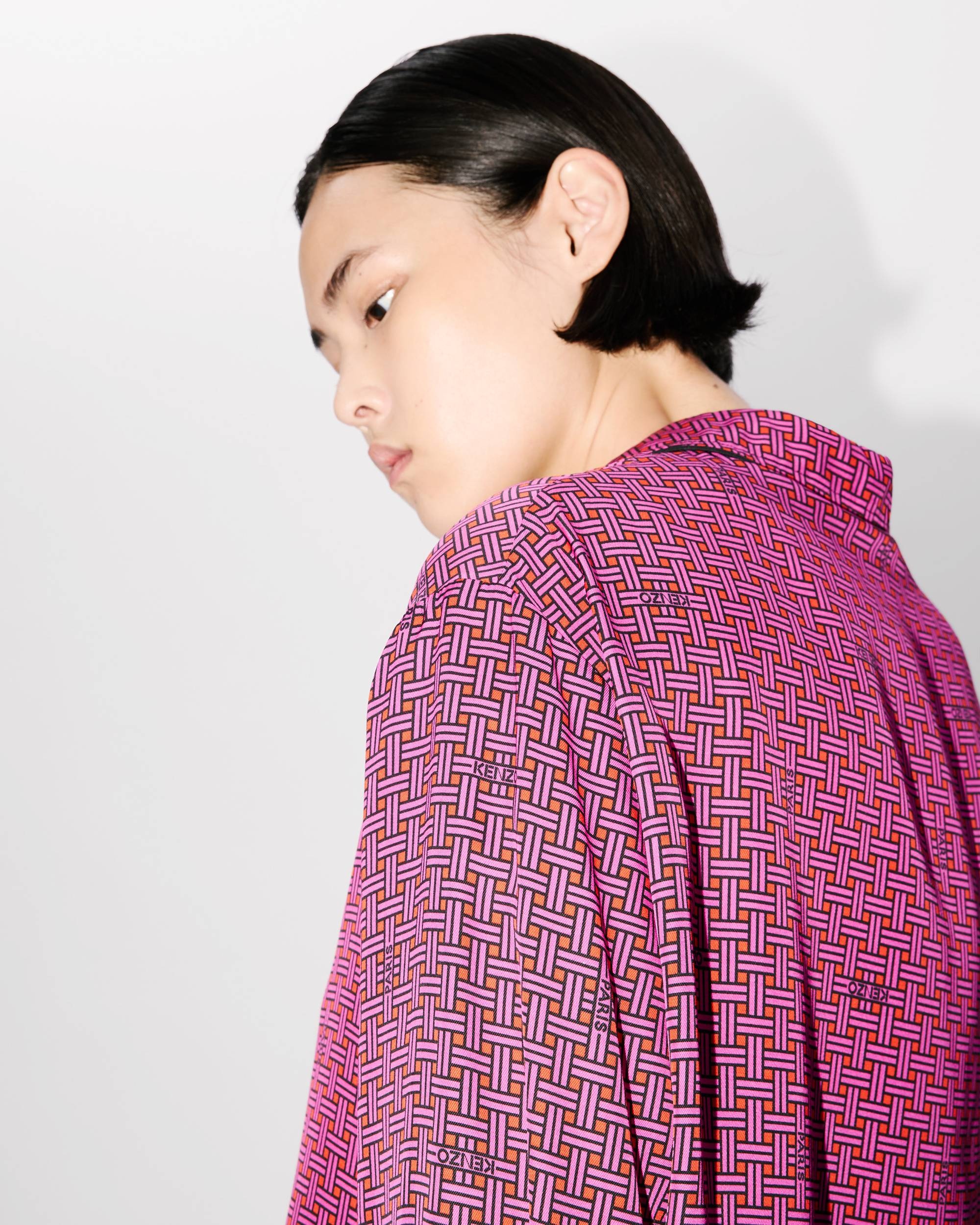 KENZO 'KENZO Weave' oversized shirt | REVERSIBLE