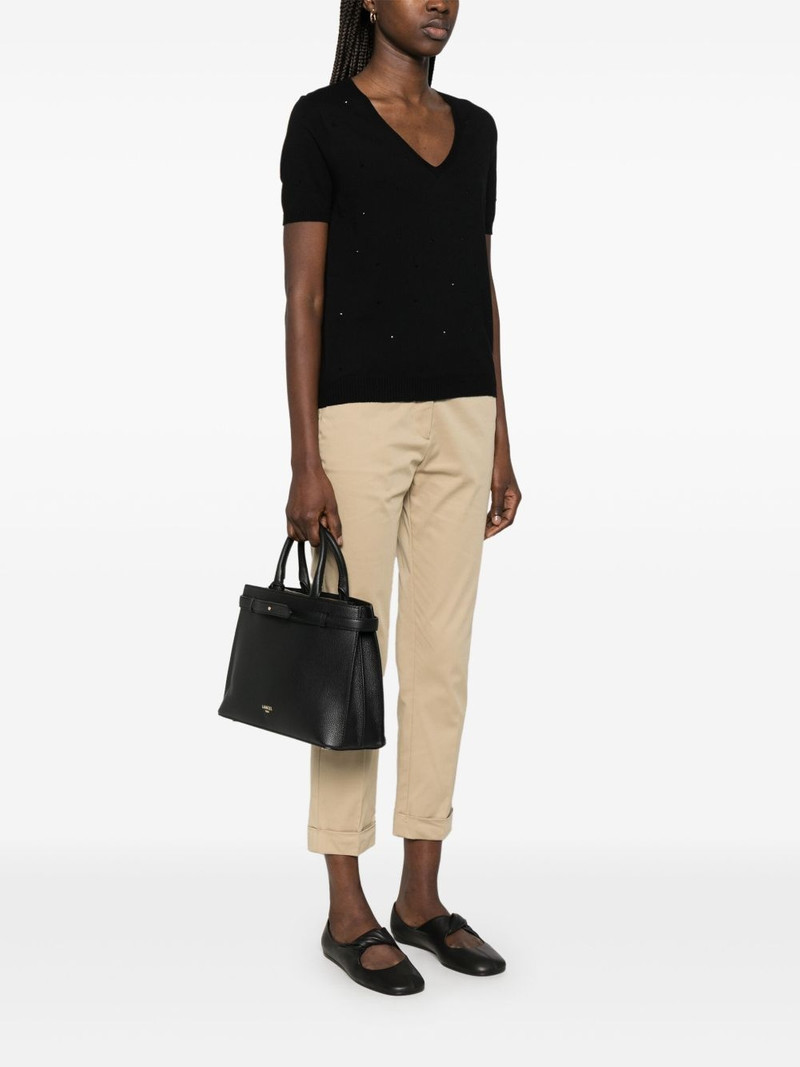 LANCEL medium leather tote bag outlook