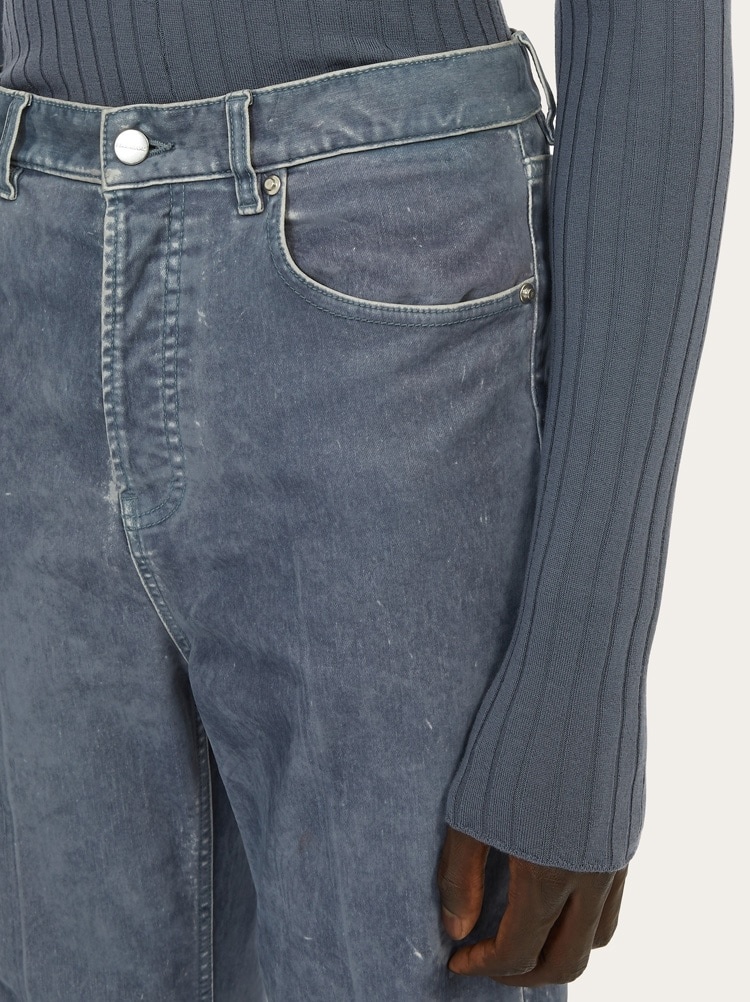 FIVE POCKET VELVET TROUSER - 4