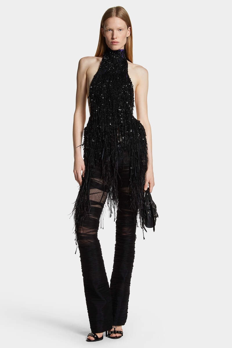 ONE SEAM DRAPED SEXY PANT - 6