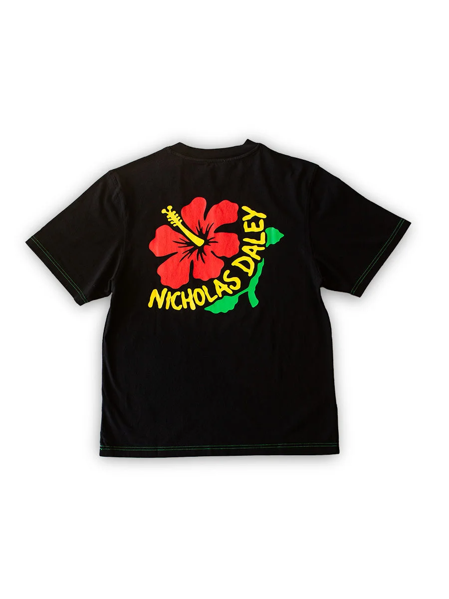 Hibiscus Tee (Blue in Green Exclusive) - 1