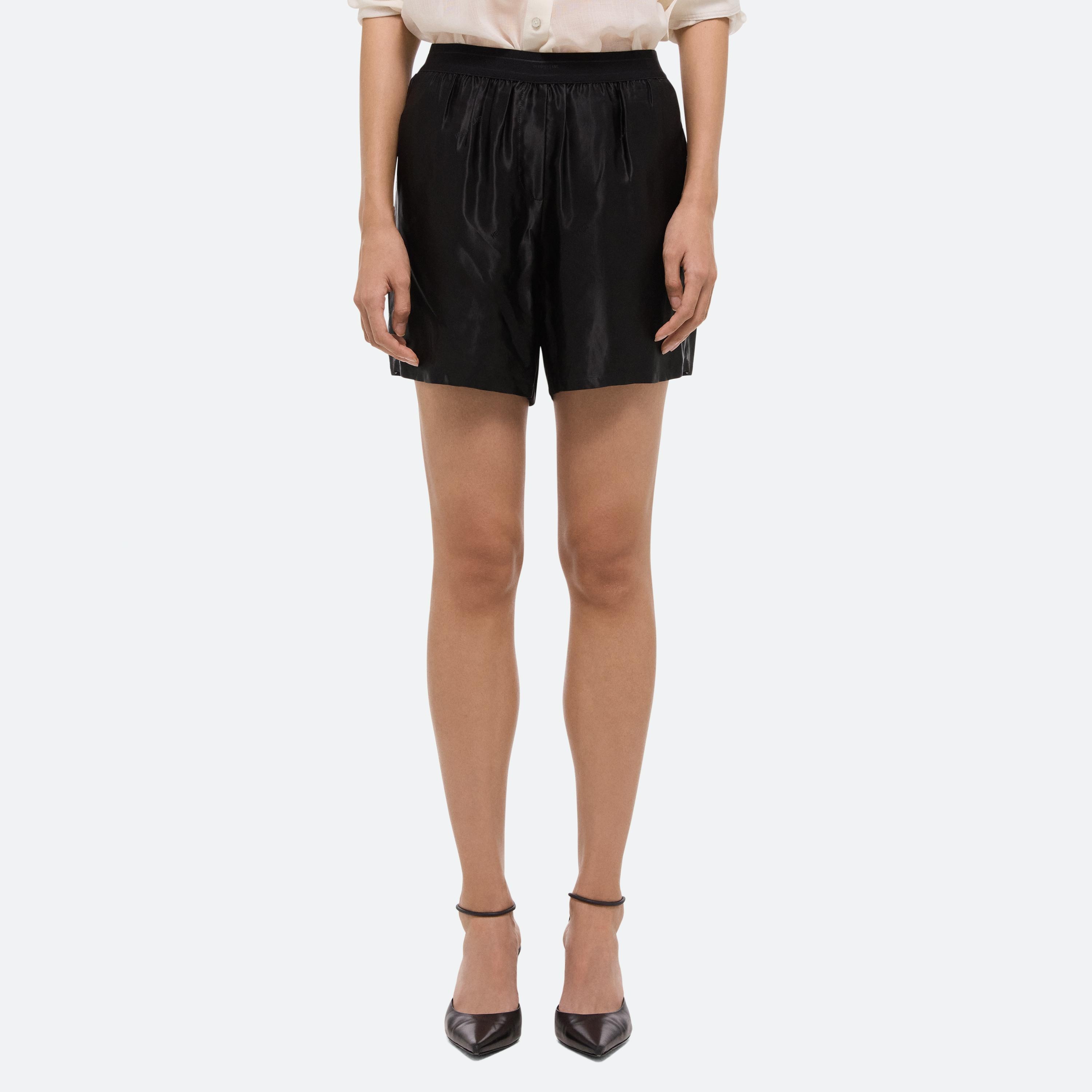 SHEER DOUBLE-PLEATED PANTS - 8