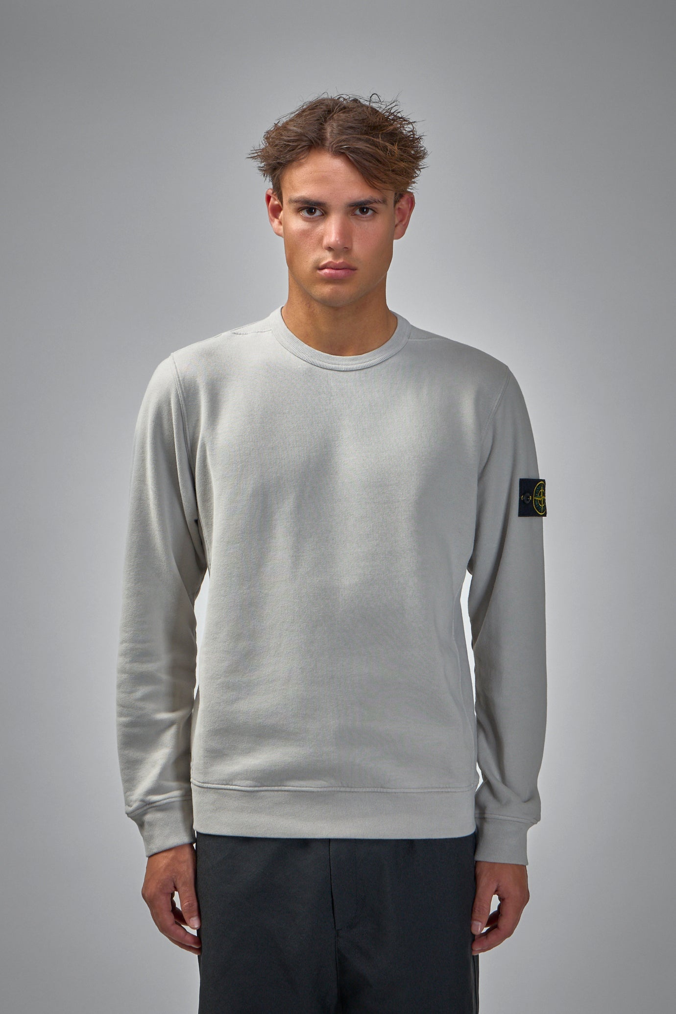 Compass Badge Cotton Sweatshirt - 1