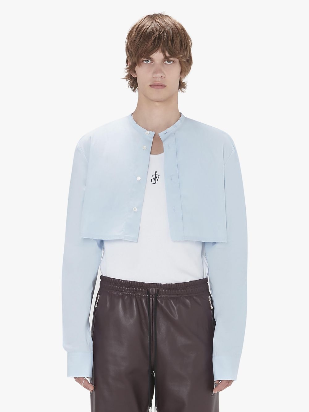 RAW EDGE CROPPED SHIRT - 2