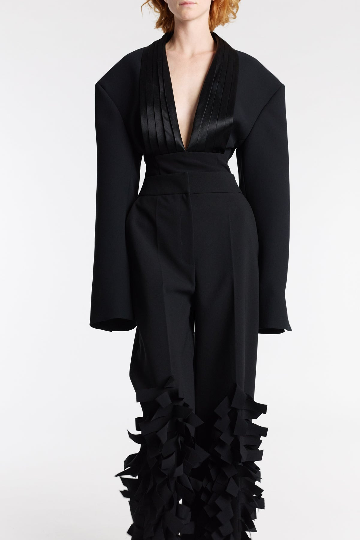CULOTTES WITH RECTANGLE DETAIL BLACK - 6