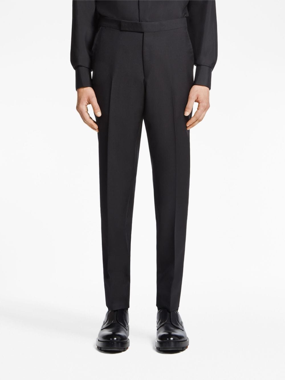 wool-mohair tailored trousers - 3