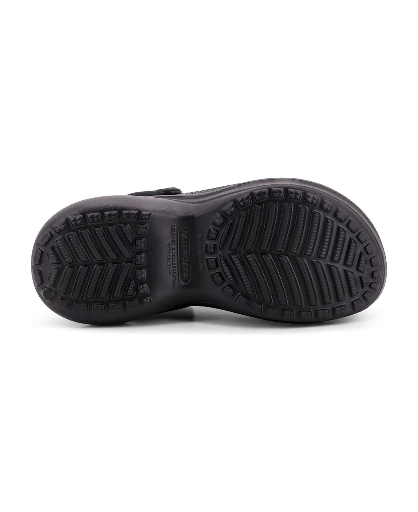 Black Rubber Balenciaga X Crocsâ ¢ Mules - 4